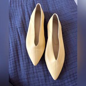 Aeyda Moa leather point-toe flats